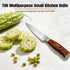 TUO Utility Knife, Small Kitchen Knife, 5 inch Paring Knife High Carbon German Stainless Steel Cutlery with Ergonomic Pakkawood Handle...