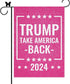 GAGEC Garden Flag Trump Take America Back 2024 Pink Glitter Flag Double Sided Outdoor Decor Yard Lawn Home Decoration 12.5 x 18 Inch...
