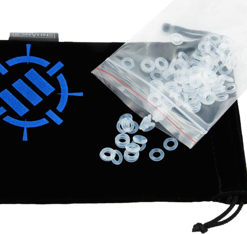 ENHANCE Mechanical Keyboard O Ring Ultra-Quiet Switch Sound Dampeners Kit Soft 40A Clear (140pcs), Key Cap Remover, Cleaning Brush, Cloth and Acce...