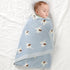 100% Cotton Baby Blanket Knit Soft Cozy Swaddle Receiving Blankets Toddler Infant blanket with Lovely Elephant for Newborn Boy Girls - Light Blue,...
