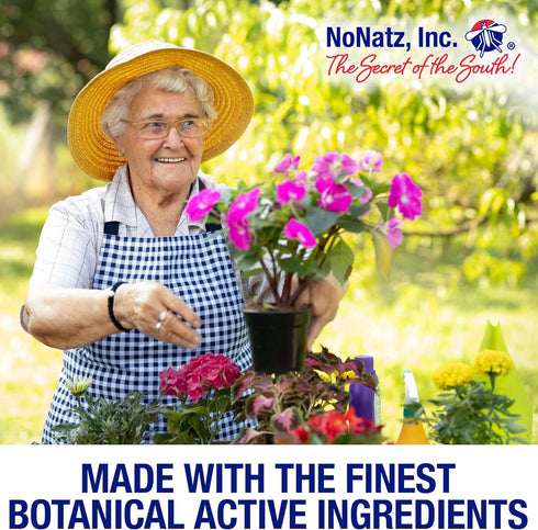 No Natz Botanical Bug Repellent, Effective for Gnat, Mosquito, and Biting Flies, Hand-Crafted and DEET-Free, Non-Greasy Formula, 2 Ounce Spray Bot...