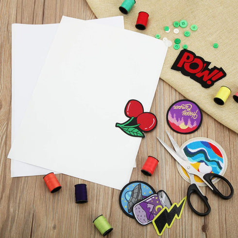Double Sided Patch Adhesive Badge Washable Press on Double Sided Patch Fabric Glue Adhesive Adhesive Sheets Cut to Fit Freestyle Patch Adhesive Ki...
