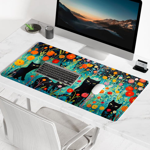 BOSOBO Large Mouse Pad, Desk Pad, XXL XL Extended Gaming Mouse Pad, Desk Mat for Office & Home, Long Keyboard Mat, Huge Mouse Pad, Desktop Full Co...