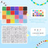 Dowsabel Friendship Bracelet Kit, 10000 Pcs 3mm Glass Seed Beads for Bracelet Making with Letter Alphabet Beads A-Z, 8/0 Craft Bead for Jewelry Ma...