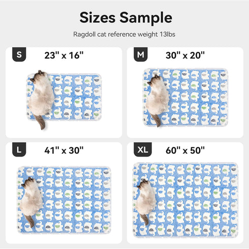 PJYuCien Blankets 1 Pack 3 - Fluffy Premium Fleece Flannel Throw Dog Blanket, Soft Warm Cute Print Cat Blanket, 23"x16" Pet Blankets for Small Dog...