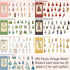280 Pcs Vintage Washi Stickers for Journaling,Retro Fashion Women Girls People Scrapbook Stickers Scrapbooking Supplies Kit Junk Bullet Journals S...