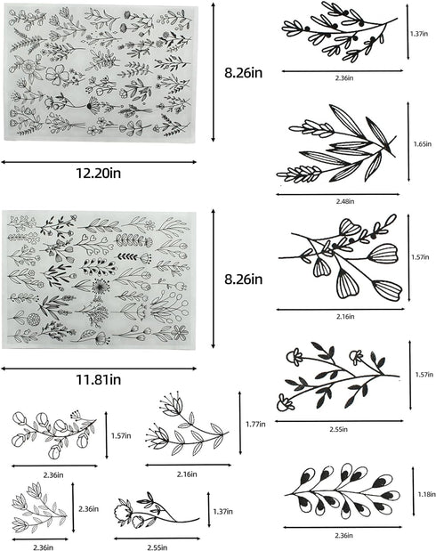 YUYUZSEN 59 Pcs Water Soluble Hand Sewing Stabilizers?Embroidery Stick and Stitch Embroidery Paper Wash Away?for Embroidery Stabilizers Flower Pat...