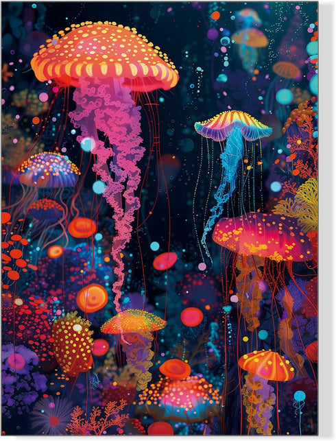 500 Piece Jigsaw Puzzle for Adults, Challenging Hard Puzzles for Kids and Teens Gift Choice Colorful Jellyfish...
