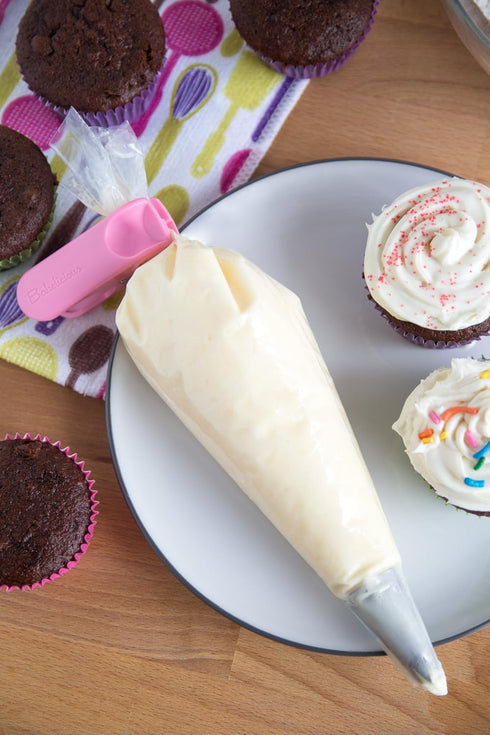 Decorating/Icing Bag Clips, Multi-Color, 1 x 1.5 x 2.75 inches, Set of 3...