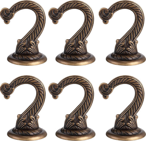 Hotop 6 Pieces Swag Ceiling Hooks Heavy Duty Swag Hanging Plants Toggle Hooks Chandeliers Wind Chimes Ornament Basket Hanger for Ceiling Installat...