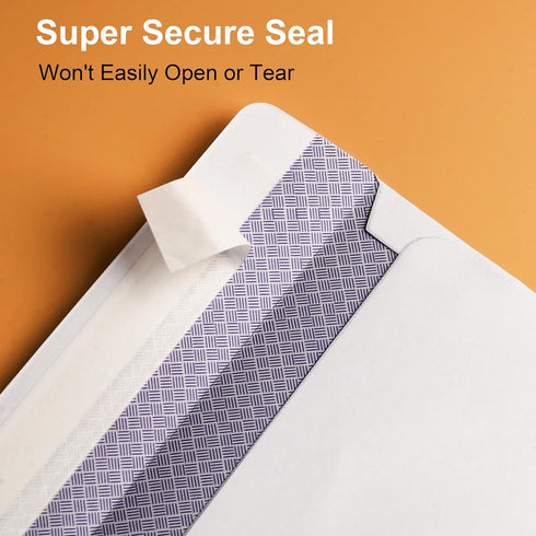 #10 Envelopes Letter Size Self Seal, White Security Envelopes Peel and Seal for Business Mailing, large Legal Size Plain Envelopes 4-1/8 x 9-1/2 I...