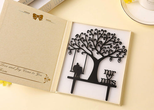 LOVENJOY Around You Romantic Wedding Cake Topper, Gift-boxed...