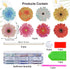 Fumwase 8 Pcs Flower Diamond Art Diamond Art Painting Kits for Garden Decor Flower Crafts Diamond Art Kit Flower Ornaments Diamond Art Supplies fo...