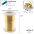 The Beadsmith Wire Elements 20-Gauge Lacquered Tarnish-Resistant Copper Wire for Jewelry Making, 15 Yard, 13.72 Meter Spool (Gold)...
