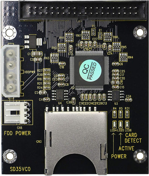 GINTOOYUN SD SDHC SDXC MMC to 3.5" 40Pin Male IDE Adapter Card SD Memory Card to IDE Hard Disk Drive Adapter...