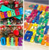 26 Large Letters Silicone Mold Alphabet Crayon Mold Chocolate Mold Biscuit Ice Cube Tray with 12 Sets of Present Packages for DIY Name Letter for ...