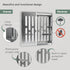 Vent Systems 5.5'' x 5.5" Inch Galvanized Steel Vent Cover - Square Air Vent Louver - Removable Ventilation Grille - Integrated Insect Screen - HV...