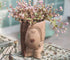 Head Planters for Indoor Plants, Face Flower Pot Head Planter Succulent Planters Unique Face Planter with Drainage Hole - Rustic Thinking Girl Clo...