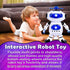 Toysery Walking Robot Toys for Kids - 360° Body Spinning Dancing Robot Toy with LED Lights Flashing and Music, Smart Interactive Electronic Kids R...