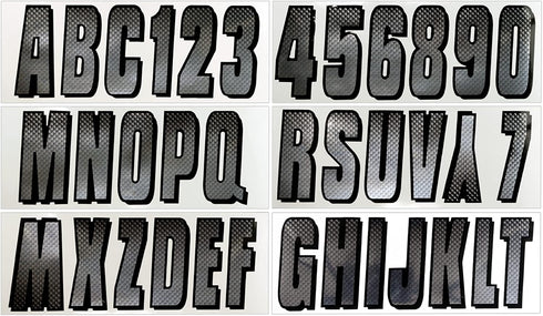 Hardline Products Series 300 Factory Matched 3-Inch Boat & PWC Registration Number Kit - CHBKG300...