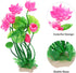 VOCOSTE 1pcs Fish Tank Aquarium Decorations Plants, Mini Aquarium Decorations PE Ceramics Plants for Aquarium Decorations, Pink 8.27"...