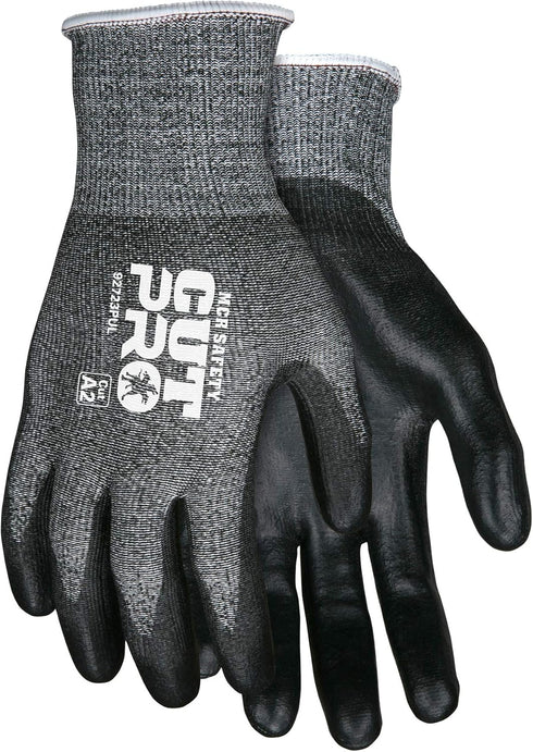MCR Safety 92723PUM Cut Pro 13 Gauge HyperMax Work Glove, Cut Protection Glove, Polyurethane Coated Palm & Fingertips, Medium...