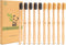 Bamboo Toothbrush Medium Bristle, 10Pcs Biodegradable Bulk Wooden Toothbrushes...