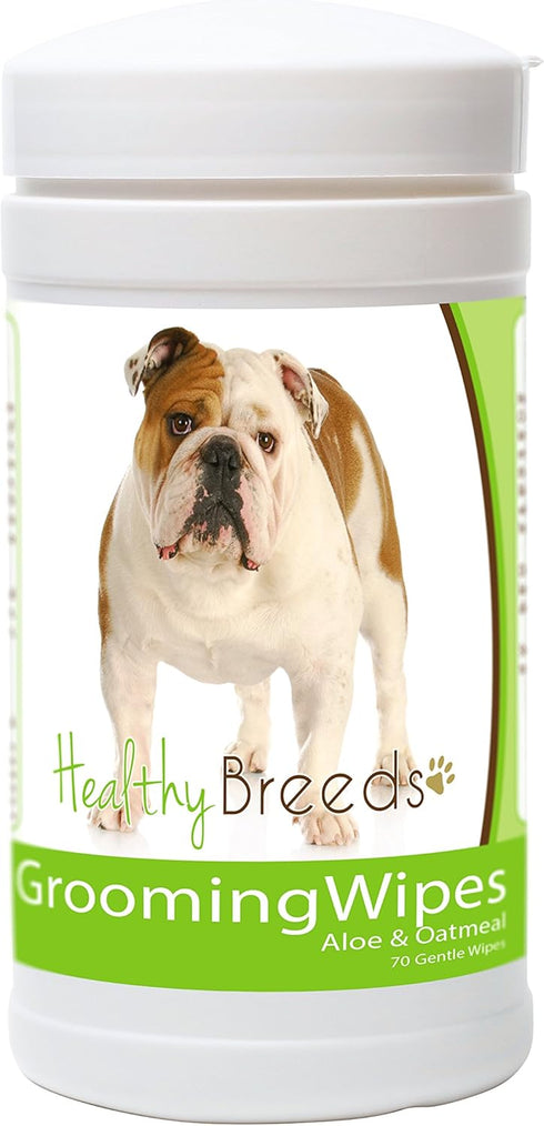 Healthy Breeds Bulldog Grooming Wipes 70 Count...