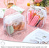 6 Pieces Clear Toiletry Makeup Bag Mini Small PVC Travel Bag, Waterproof PVC Plastic Travel Cosmetic Bag with Zipper Portable Cosmetic Makeup Bag ...