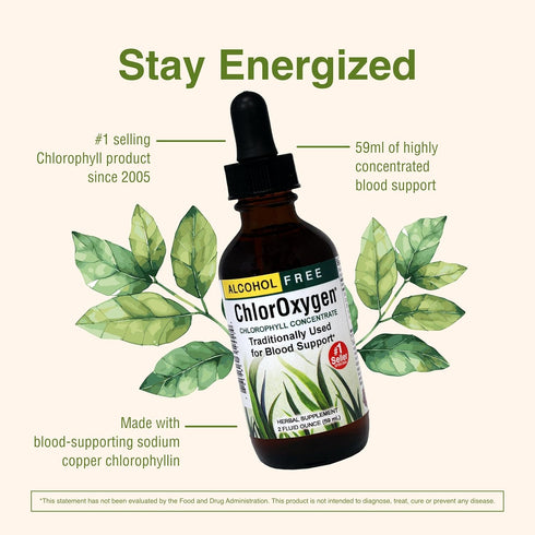 Herbs Etc. ChlorOxygen Chlorophyll Concentrate - Highly-Concentrated Energy Support - Aids Healthy Blood Circulation - Natural Vitality Support - ...