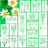 20 Flower Stencils for Painting Wildflower Reusable Stencil Large Floral Bouquet Template Paint Stencils for Painting on Wood Burning Wall Home Si...