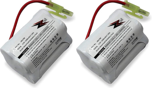 ZZcell® 2-Pack Battery Replacement for Euro Pro Shark Vacuum Carpet and Carpet Sweeper XB2700, V2930, V2700Z, VAC-XB2700, V2700, 1500mAh (2)...