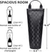 Tirrinia Single Wine Gift Tote Bag, Insulated Padded Thermal Wine Bottle Carrying Cooler Carrier for Travel, Picnic, Great Gift for Wine Lover, Bl...