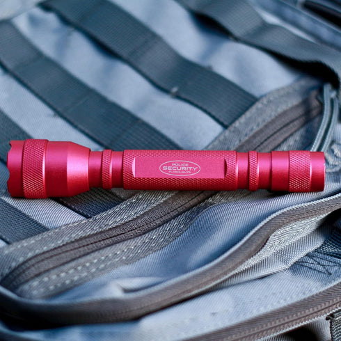 Police Security Maiden Ultra Bright LED Flashlight -180 Lumens -150 Meter Beam Distance -Small, Powerful, Compact & Water Resistant - EDC, Home Se...