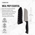 Farberware Edgekeeper 5-Inch Santoku Knife with Self-Sharpening Blade Cover, High Carbon-Stainless Steel Kitchen Knife with Ergonomic Handle, Razo...