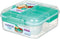 Sistema To Go Collection Bento Box Cube Plastic Lunch and Food Storage Container, 5.3 Cup, Multi-Compartment, Color Varies, BPA Free...