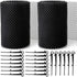 Gutter Guard, 2 Pack Total 6.3" Wide 40' Long DIY Leaf Guard Mesh Filter Protector from Leaves and Branches...