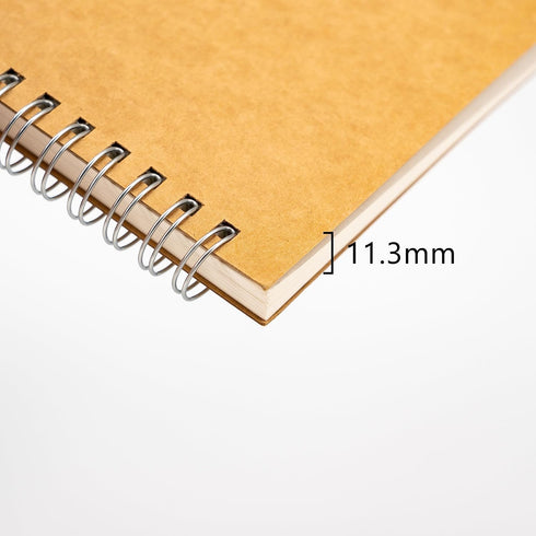 DSTELIN 9 inch x 6 inch, 100GSM, Blank Spiral Notebook, 1-Pack, Soft Cover, Sketch book, 160 Pages / 80 Sheets, (Brown)...