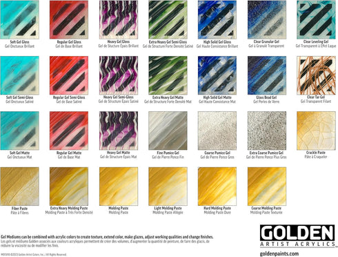 Crackle Paste by GOLDEN, 8 fl. oz. Jar, Professional Acrylic Paste Medium, Opaque...