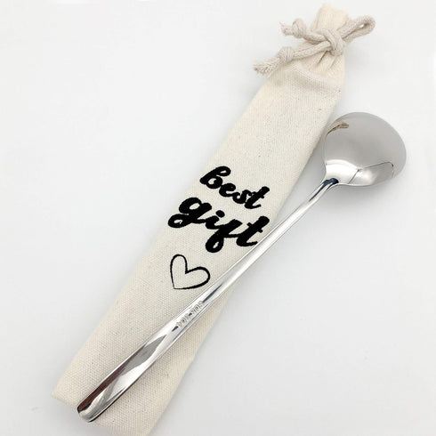 family Kitchen Queen Bee Gourmet coffee spoon,Stainless Steel Espresso Engraved Spoon,Engraved Unique Originality For Friend Girlfriend Boyfriend ...