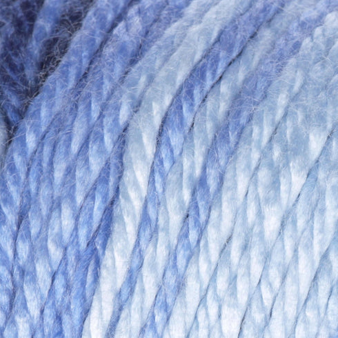 Caron Simply Soft Ombre Yarn (4) Medium Gauge 100% Acrylic - 5oz - Sat Blue Jeans - Machine Wash & Dry......