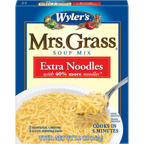 Wyler's Mrs. Grass Extra Noodles Soup Mix, 5.2 oz Box...