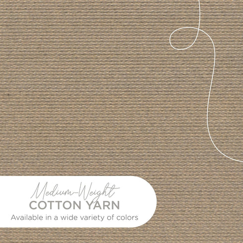 Lion Brand Yarn Lightweight 24/7 Cotton Yarn for Knitting, Crocheting, and Crafts, Taupe, 1 Pack...