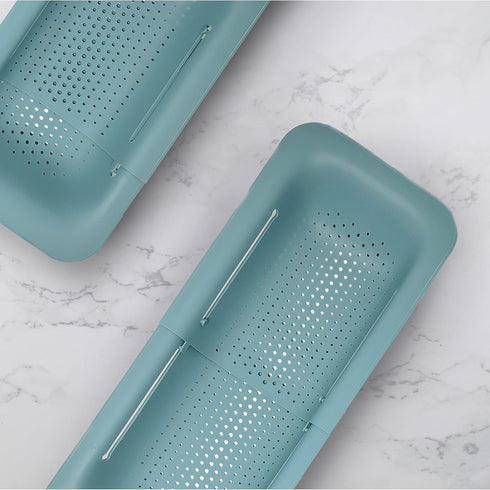 Makerstep Over the Sink Colander Strainer Basket - Expandable, Wash, Drain, and Dry. - New Home Kitchen Essentials, Multifunctional Kitchen Gadget...