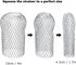 12 Pack Gutter Strainer, 4 Inch Expandable Gutter Downspout Guards, Aluminum Mesh Gutter Filter Strainer, Stop Blockage Leaves Debris, Fits for 1....