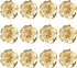 KPOSIYA Set of 20 Napkin Rings, Metal Gold Hollow Out Flower Napkin Ring Holder for Wedding Party Holiday Banquet Christmas Dinner Delicate Servie...
