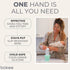 Boekee Baby Bottle Holder and Easy Hands Free Silicone Breast Pump Holder for One Handed Bottle Prep - Robins Egg, 1-Pack...
