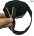 #5 Black Zipper Tape by The Yard Nylon Zippers for Sweing Gold Teeth 10 Yard with 20pcs Zipper Pulls for Bags and Purses Handback Craft Making...