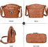 Women Multi-Pocket Crossbody Shoulder Bag Ladies Handbags Soft PU Leather Messenger Bag with Adjustable Strap...