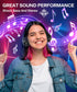 Kids Bluetooth Headphones, Wireless Headphones for Kids, Built-in Microphone, LED Lights, Noise Cancelling for Boys Girls Ages 6-18 or Adults (Bla...